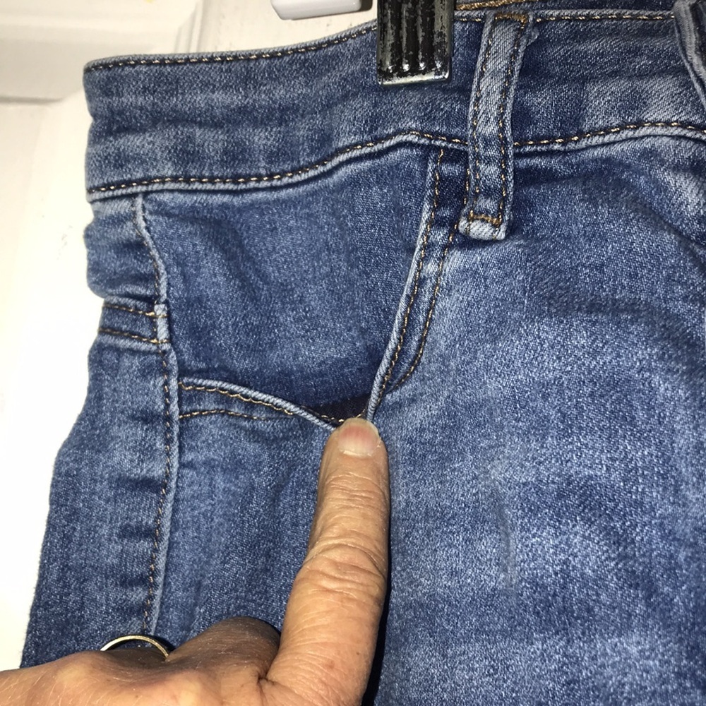 Juniors Classic Skinny Blue Jeans - Picture 2 of 5